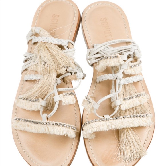 EUC SCHUTZ LACE UP JOLINA SANDALS SZ 8.5 - Picture 2 of 6